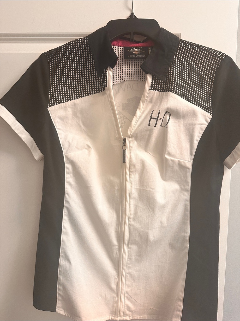 Women's Harley-Davidson Black Label with Red Trim and White Mesh